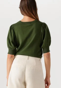 donkergroene minus top liva knit tee