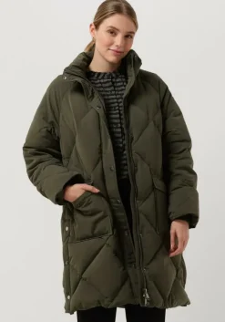 donkergroene modström gewatteerde jas scarlett jacket