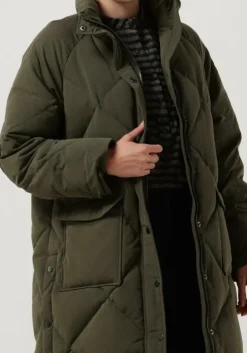 donkergroene modström gewatteerde jas scarlett jacket