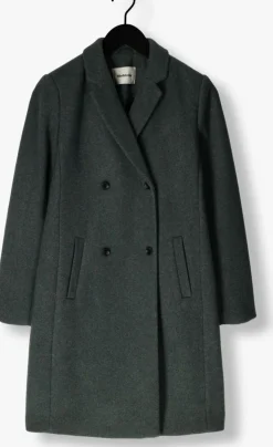 donkergroene modström mantel odelia coat