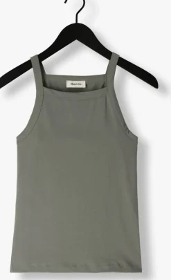 donkergroene modström top daemd top