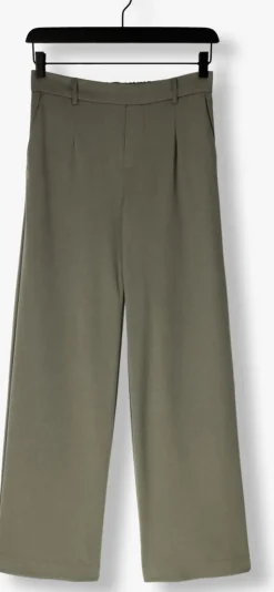 donkergroene object pantalon objlisa wide pant