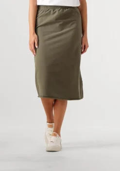 donkergroene penn & ink midirok skirt