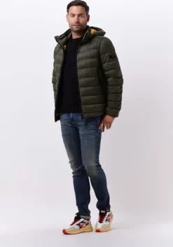 donkergroene peuterey gewatteerde jas boggs kn