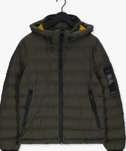 donkergroene peuterey gewatteerde jas boggs kn