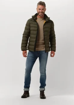 donkergroene peuterey gewatteerde jas boggs kn