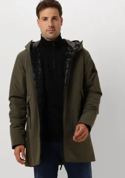 donkergroene peuterey gewatteerde jas metide md