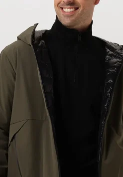 donkergroene peuterey gewatteerde jas metide md