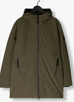 donkergroene peuterey gewatteerde jas metide md