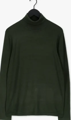 donkergroene purewhite coltrui essential knit turtleneck