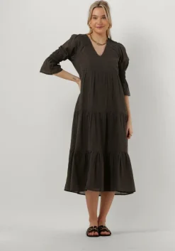 donkergroene ruby tuesday midi jurk imala dress