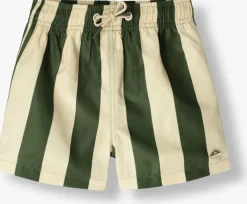 donkergroene salted stories zwembroeken wide stripe swimshorts