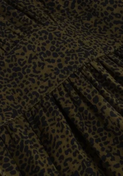 donkergroene scotch & soda midi jurk midi wrap dress