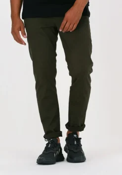 donkergroene selected homme chino slhstraight-newparis flex pant