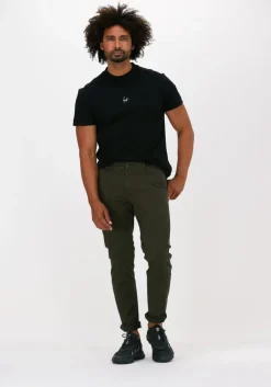 donkergroene selected homme chino slhstraight-newparis flex pant