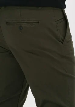donkergroene selected homme chino slhstraight-newparis flex pant