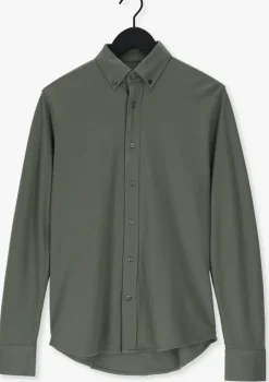 donkergroene tiger of sweden casual overhemd fenald