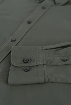 donkergroene tiger of sweden casual overhemd fenald