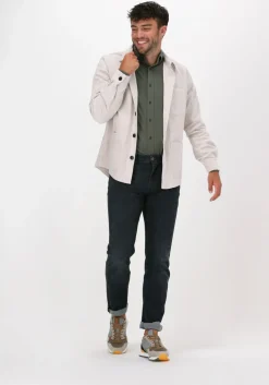 donkergroene tiger of sweden casual overhemd fenald