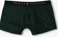 donkergroene tommy hilfiger underwear boxershorts trunk + sock set