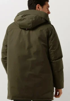 donkergroene tommy hilfiger parka's rockie non fur down parka