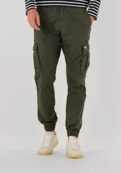 donkergroene tommy jeans chino tjm scanton cargo jogger
