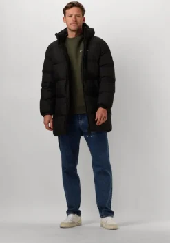 donkergroene tommy jeans trui tjm reg s flag crew