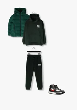 donkergroene vingino truien/vesten basic-hoody