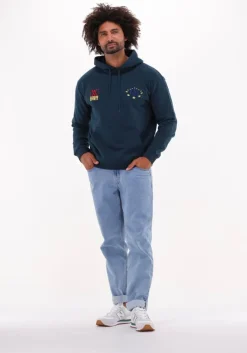 donkergroene woodbird sweater pope double hoodie