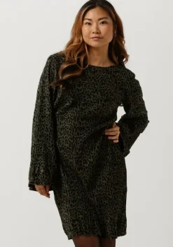 donkergroene y.a.s. mini jurk yassisma ls dress