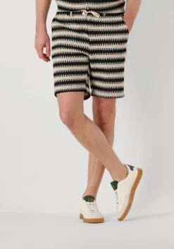 ecru anerkjendt korte broek akjan struc stripe shorts