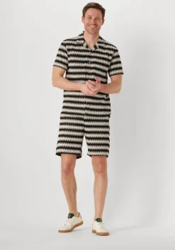 ecru anerkjendt korte broek akjan struc stripe shorts