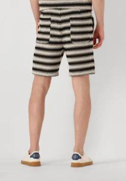ecru anerkjendt korte broek akjan struc stripe shorts