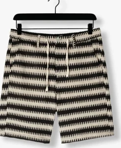ecru anerkjendt korte broek akjan struc stripe shorts