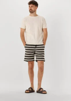 ecru anerkjendt korte broek akjan struc stripe shorts