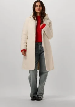 ecru beaumont gewatteerde jas tara