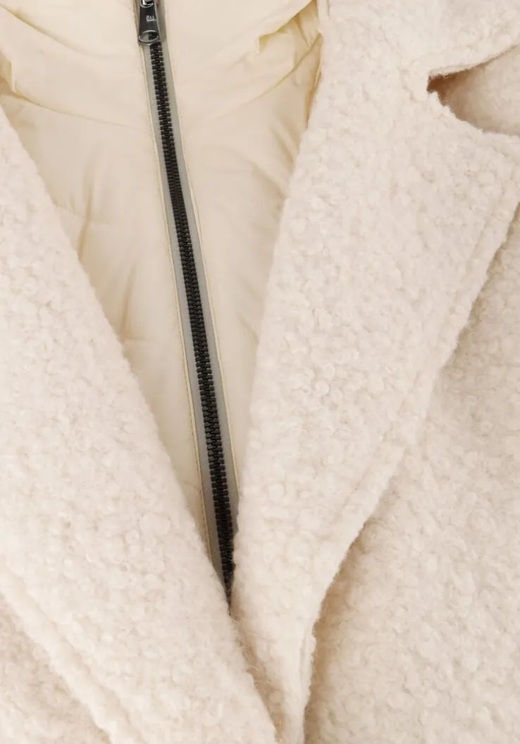 ecru beaumont gewatteerde jas tara