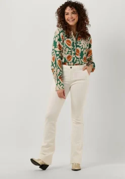 ecru by-bar flared jeans leila pant twill