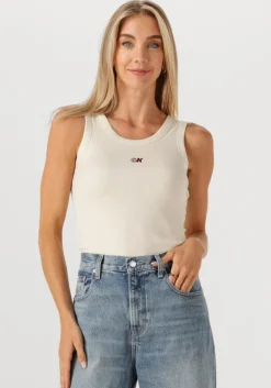 ecru calvin klein top a-modal rib tank