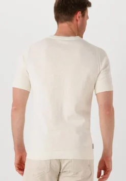 ecru cast iron t-shirt cotton blend slub