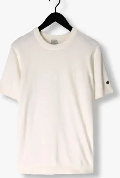 ecru cast iron t-shirt cotton blend slub