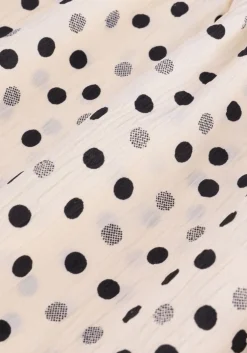 ecru co'couture midi jurk dot smock dress