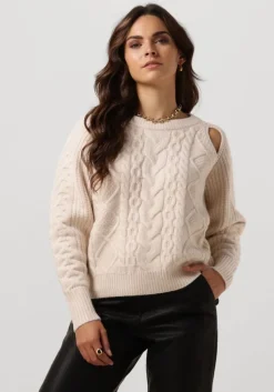 ecru co'couture trui new row cable knit
