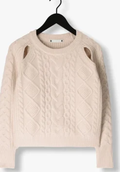 ecru co'couture trui new row cable knit