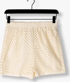 ecru colourful rebel korte broek nolita crochet short