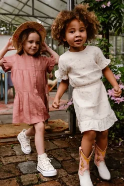 ecru daily7 mini jurk dress allover print