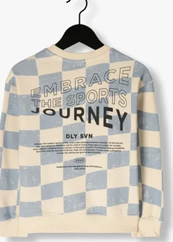 ecru daily7 sweater oversized sweater check print