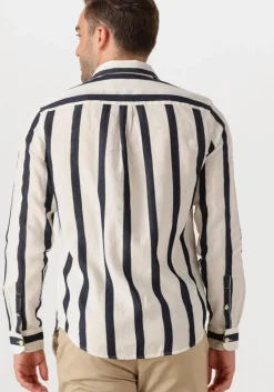 ecru dstrezzed casual overhemd miller shirt