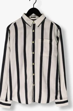 ecru dstrezzed casual overhemd miller shirt