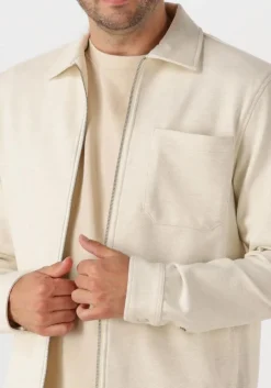 ecru dstrezzed overshirt pike overshirt